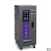 Qoltec  Trójfazowy stabilizator napięcia AVR MULTIPROTECTION |10kVA | Dokładność ± 3% | Serwomotor 3F | LCD | Expert Line | 51906 | 5901878519067