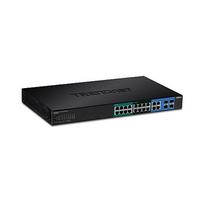 Trendnet TPE-204US network switch Managed L2/L3/L4 Gigabit Ethernet (10/100/1000) Power over Ethernet (PoE) 1U Black | TPE-204US | 0710931161281
