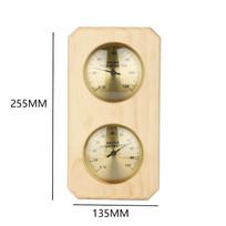 Wall Mount Hygrometer Sauna Hygrometer Steam Room Humidity Range 0 100 RH Easy Wall Installation For Wine Cellars beige