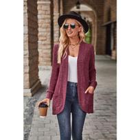 BITCED Women's Vintage Casual Solid Color Print Autumn Winter Long Sleeve Jackets & Coats Unique design S