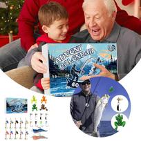 24 Countdown Christmas Fishing Kit Advent Calendar Gift For Fishing Enthusiasts Desk Calendar One Size