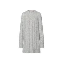 Michael Kors F24 Solid Ribbed Loose Fit Sweater Dress Women dresses Gray MF482PNF5C-036 M