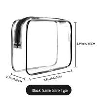 Waterproof Transparent Multi-Functional Travel Makeup Toiletry Bag 20*15*6CM individual packaging 65g beige