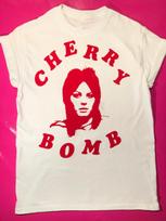 The Runaways Joan Jett Cherry Bomb Cotton Unisex White Shirt BT010 S red
