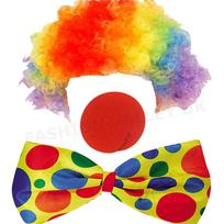 Joker Roleplay Outfit With Clown Nose And Wig For Cosplay Events StyleM yellow