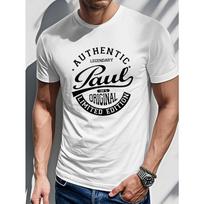 Paul French Streetwear Men's Short Sleeve unisex T-Shirt Summer unisex T-Shirt Top 4XL įvairiaspalvis