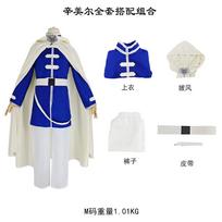Himmel Cosplay Costume Knight Cape Armor Full Set Wig Anime Sousou no Frieren Halloween Cos simmel suit+wig [hair delivery] blue