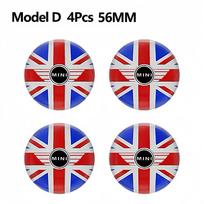 Car Wheel Center Hub Cap Badge Sticker Wheel Decor Accessories For MINI Cooper R55 R56 R60 R61 Countryman Clubman Aceman JCW wdjnt11 black