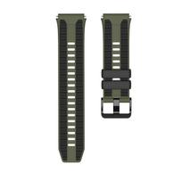 Universal 22mm Silicone Two-color Strap for HUAWEI Watch Ultimate 2/GT 6 Pro Band for WATCH 5 4/GT 5 4 46mm Bracelet Watchband GT5 GT5pro 46mm white
