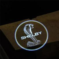 Car Styling Projector Car Shadow Light Led Door Logo Welcome Decor Lamp Atmosphere Car Night Light For Ford Mustang GT500 Shelby 2PCS black