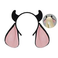 Fluffy Goat Horn Animal Ear Headbands Cute Girls Hairband Kawaii Lamb Headband  Party Decorations Grey White gray