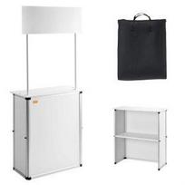 VEVOR Nešiojama parodų podiumo stalas, 78,5 × 38 × 181,5 cm, Reklaminis parodų stalas stendas Palapinė mugė su sienelėmis 78.5 x 38 x 181.5 cm