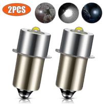 2025 Maglite žibintuvėlio LED atnaujinimo lemputė 6500K balta DC6V-24V P13.5S (2-Paketas) Leidimas 0115 mažiau
