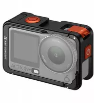 K&F CONCEPT aliumininis kameros narvelis DJI Osmo Action 6 su karštosios jungties laikikliu KF12.0026