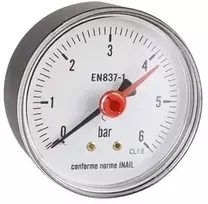 Manometras ICMA 91263AB10, 63 mm, 1/4 colio - Išorinis sriegis, 10 Bar