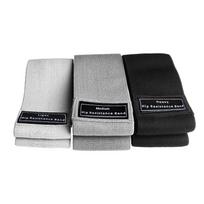 Fabric Resistance Hip Booty Bands Glute Thigh Elastic Workout Bands Squat Circle Stretch Fitness Strips Loops Yoga Gym Equipment 3pcs/set gray