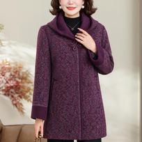 Didelio dydžio XL-6XL Žieminės striukės Moteriški drabužiai Stori šilti viršutiniai drabužiai Su gobtuvu Elegantiškas laisvas vidutinio amžiaus moterų paltas 6XL raudona