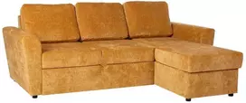 Sofa Home4You Kampinė sofos-lova „INGA“, geltona