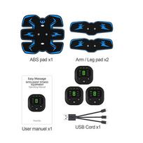 EMS Abdominal Muscle Stimulator Abs Trainer Wireless Body Leg Arm Belly Exercise Electric Simulators Fitness Equipment Home  Practical Use Blue brown
