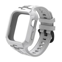 Sport Strap for Huawei Watch Fit 3 4 Pro Screen Protector Bumper Frame Protector Wriststrap for Huawei Watch Fit3 Strap Bracelet Huawei Watch Fit3 juoda pilka spalva