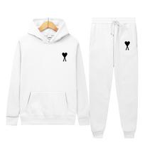 Spring tide brand Aml classic big love printing men and women the same couple hooded sweater set S