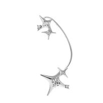 European Diamond Butterfly Ear Cuff – No Piercing, Exaggerated Wing Design for Women yellow