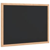 Chalkboard with Solid Pine Wood Frame Black 40x30 cm
