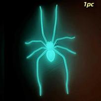 Glow In The Dark Spider Fridge Magnet Prank Novelty Decor Kitchen Office Whiteboard Decoration Halloween Party Decor as the picture blue