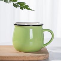 Drinkware Nordic Ceramic Milk Cup Solid Color Vintage Coffee Mug 300/400ml Tea Cup Valentine's Day Present S