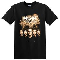 Imagine Dragons Smoke Mirrors Rock Music T Shirt Concert Fan Graphic Tee Vintage XL beige