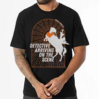 Kim Kitsuragi Indie Game Quotes Retro Gift T shirt for Music fans All size Top Disco Elysium Graphic Clothes RPG videogame Print L brown