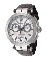 Versace vyriškas Aion Chronograph Šveicariškas kvarcinis laikrodis 45mm VBR010017 sidabras
