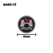Car Steering Wheel Emblem Sticker Interior Accessories For VW Polo Golf GTI Passat Scirocco Beetle Tiguan Magotan Golf 5 4 6 Mk4 gray