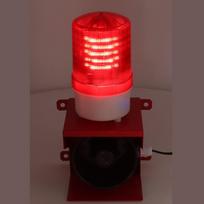 Industrial Siren Alarm Outdoor 115dB Sound Light Horn Waterproof Emergency Strobe Warn Light DC24V red