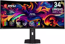 Monitorius MSI MAG 341CQP QD-OLED X28 - 280Hz | 3440x1440| QD-OLED Curve 1800R | 34.18"