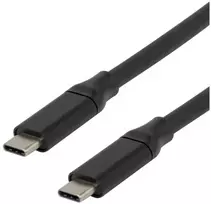 USB-C į USB-C laidas DELTACO su DP-Alt režimu, 10Gbps, 60 W 3 A, 8K/30 Hz, 3 m, juodas / USBC-ACTIVE32 / 1902486