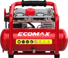 Stūmoklinis kompresorius EMX 800W 6L/8bar be alyvos, tylus, Ecomax