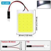1/4/10 vnt. C5W LED lemputės girlianda 31mm 36mm 39mm 42mm T10 W5W LED lemputė COB 12V 6500K balta automobilio salono kupolo skaitymo bagažinės lemputės 1 PCS yellow