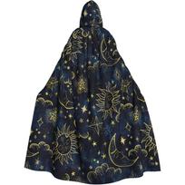 Women Men Adults Full Length Hooded Cloak Cape with Hooded for Halloween Cosplay Costumes One Size juoda