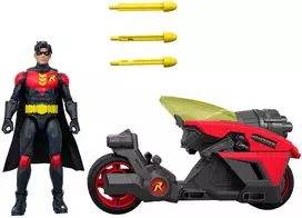 Figūrėlė Batman DC Universe Robin 15cm & Small Vehicle (380-2651)