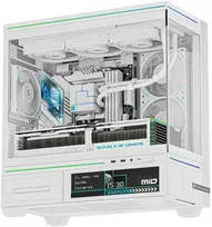 DĖMESIO! PAŽEISTA PAKUOTĖ! Thermalright TL-M10W Vision Kompiuterio Korpusas | Baltas