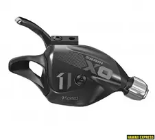 Pavarų rankenėlė SRAM X01DH Trigger 7-Speed Rear With Discrete Clamp Juodas