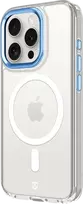 Tactical Taktinis MagForce 2.0 telefono dėklas su MagSafe palaikymu iPhone 15 Pro, permatomas mėlynas
