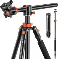K&F Concept fotoaparato trikojis 238 cm su 90° centrine kolona T254A8