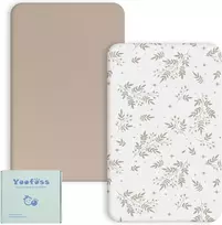 Yoofoss paklodės su guma kūdikio lovytei 60 × 120 cm, 2 vnt., B0DXVM81R1