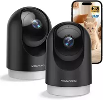 WOLFANG vidaus Wi-Fi stebėjimo kamera 2K su 360° PTZ ir automatiniu sekimu WS03B-2