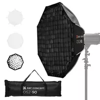K&F CONCEPT aštuonkampė fotografavimo šviesdėžė 90 cm su Bowens tvirtinimu LK06