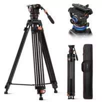 K&F CONCEPT vaizdo trikojis su skystine galvute, 191 cm, 10 kg, KF09.148