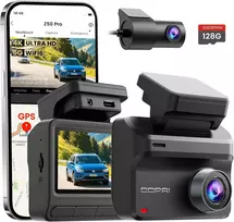 ddpai automobilinis vaizdo registratorius Z50 Pro 4K + 1080p su GPS ir Wi-Fi 6