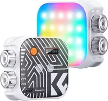 K&F CONCEPT RGB LED vaizdo lempa 2500–9900 K, CRI 96+, 21 efektas, USKF34.036V1